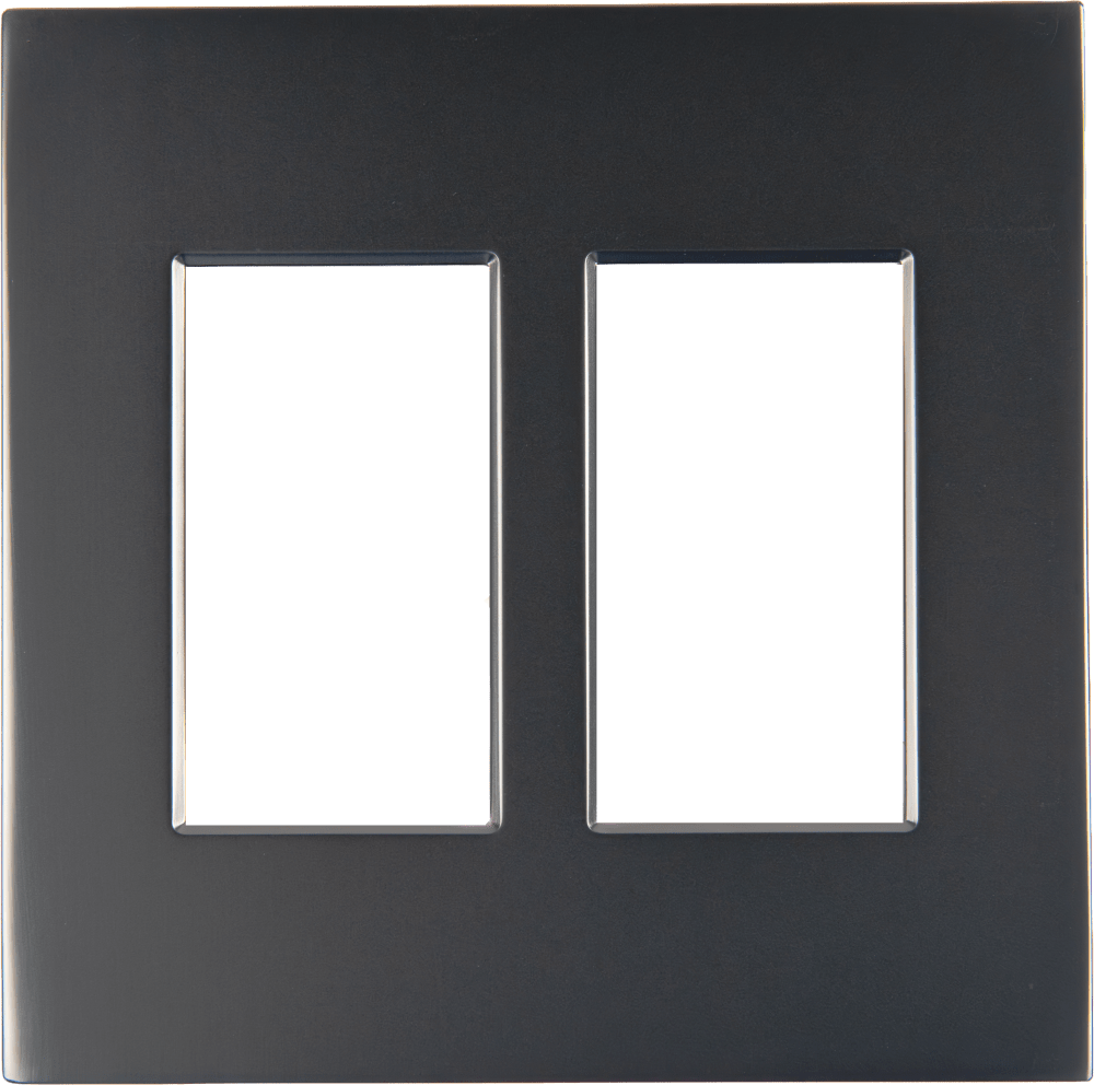 Control4® Faceplate, Contemporary, 2 Gang (Ash Gray)