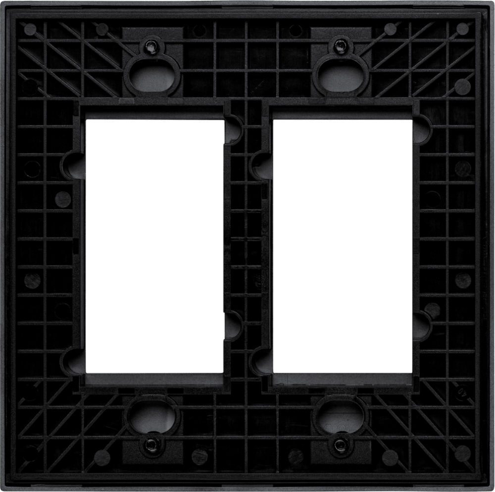 Control4® Faceplate, Contemporary, 2 Gang (Black)