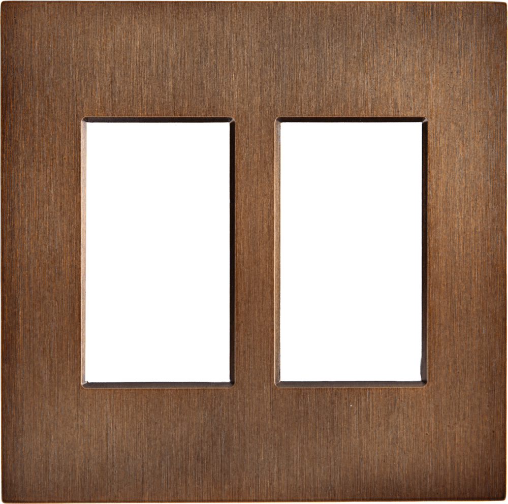 Control4® Faceplate, Contemporary, 2 Gang (Antique Bronze)
