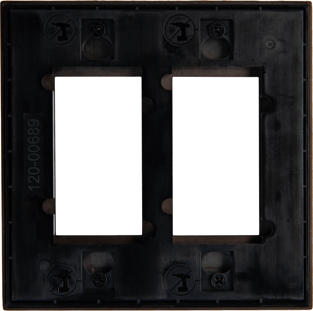 Control4® Faceplate, Contemporary, 2 Gang (Antique Bronze)