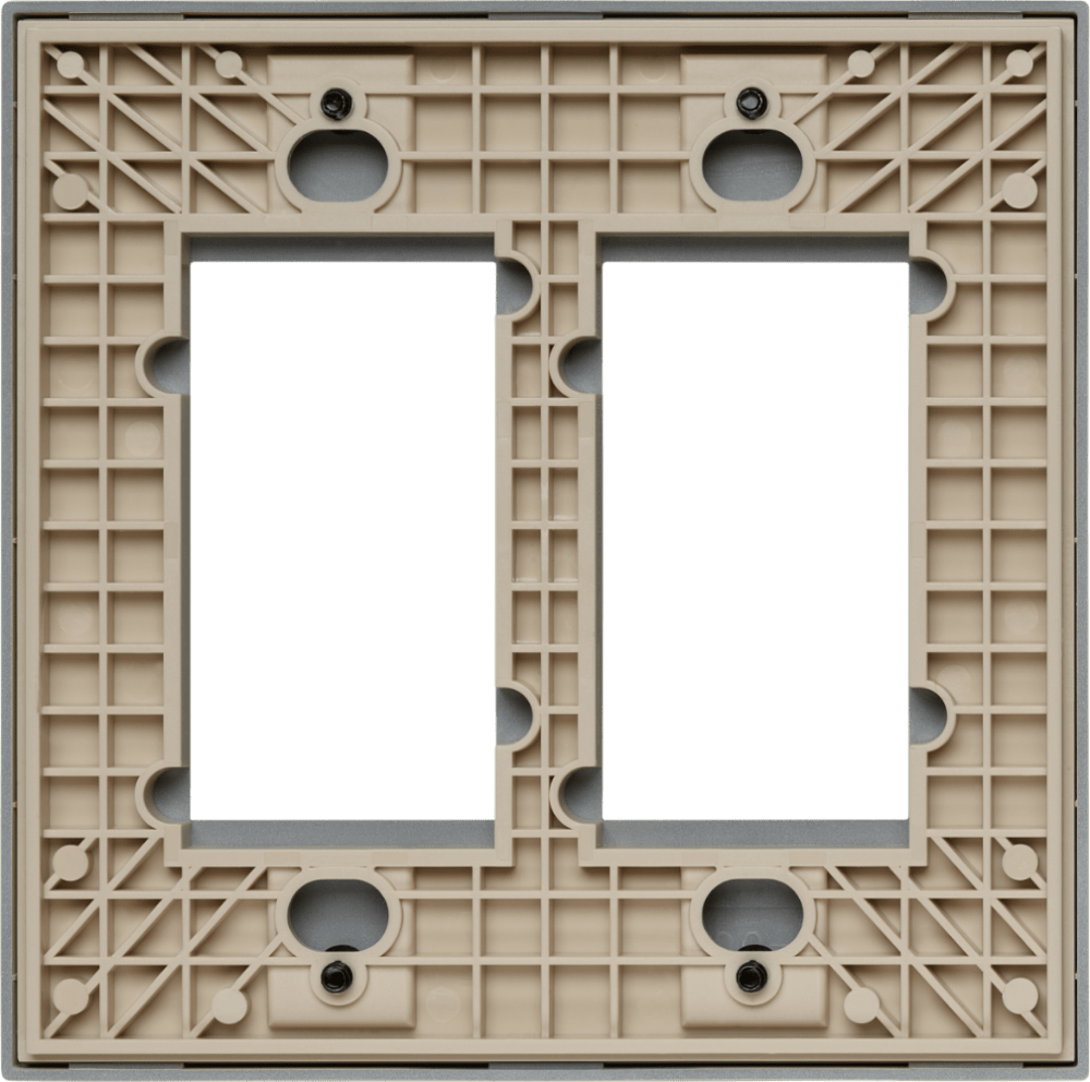 Control4® Faceplate, Contemporary, 2 Gang (Ivory)