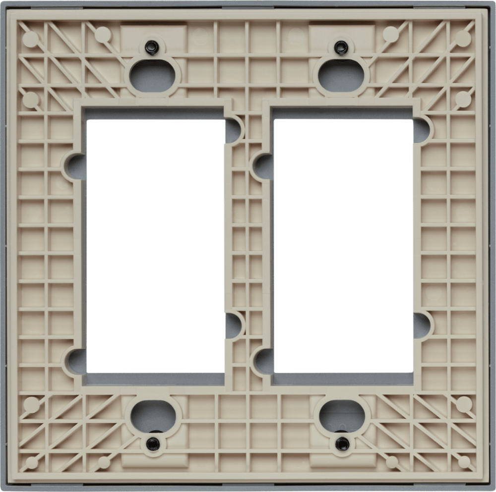 Control4® Faceplate, Contemporary, 2 Gang (Light Almond)