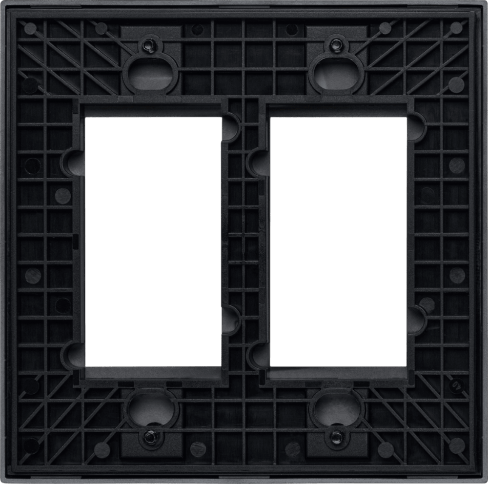 Control4® Faceplate, Contemporary, 2 Gang (Midnight Black)