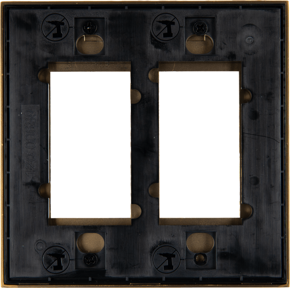 Control4® Faceplate, Contemporary, 2 Gang (Satin Bronze)