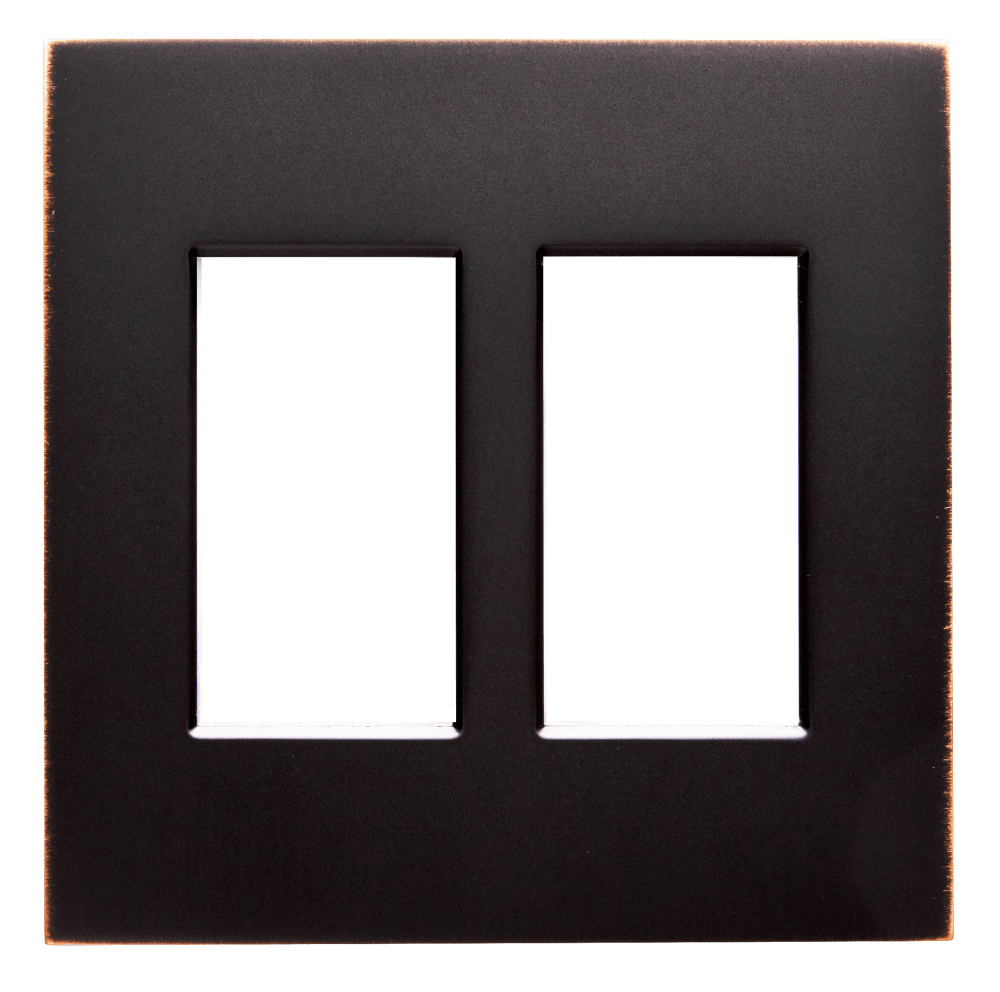 Control4® Faceplate, Contemporary, 2 Gang (Venetian Bronze)