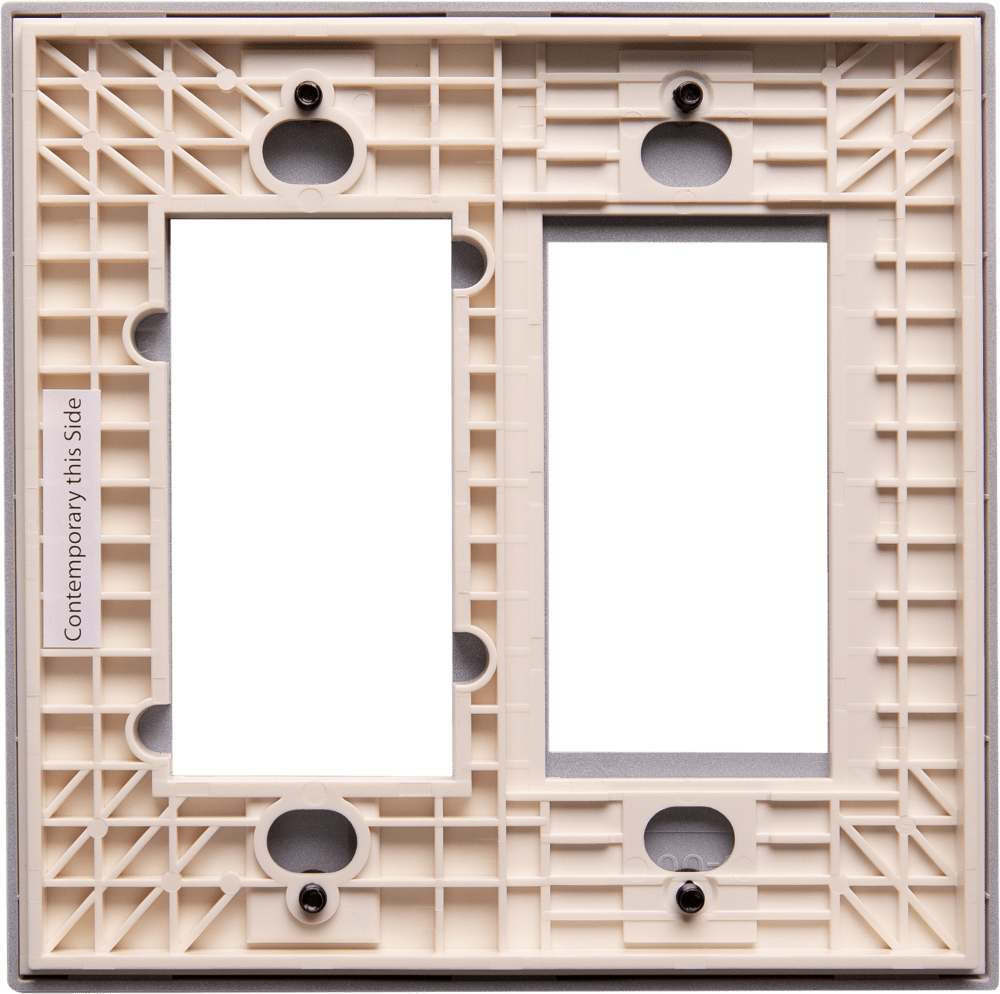 Control4® Faceplate, Contemporary, 2 Gang Combo (Biscuit)