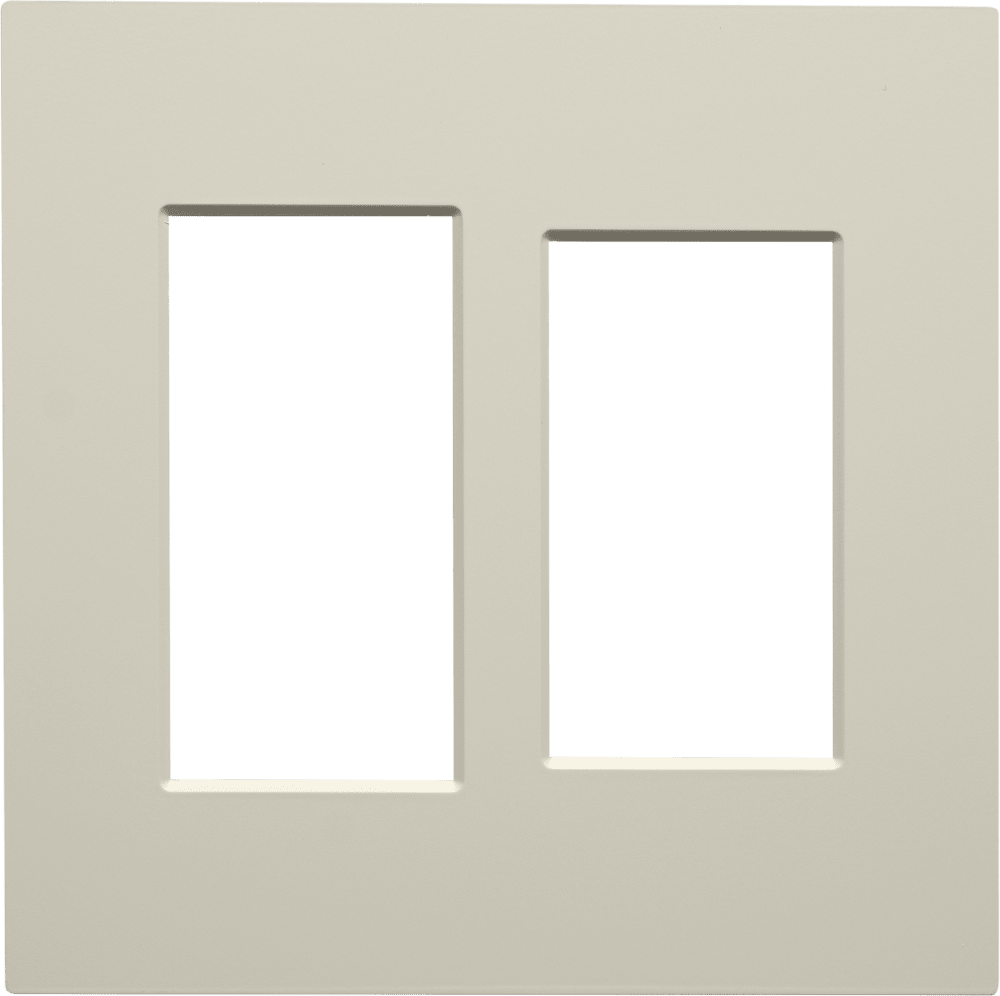Control4® Faceplate, Contemporary, 2 Gang Combo (Biscuit)