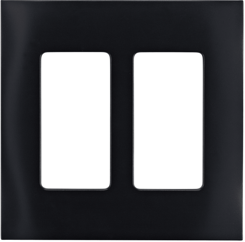 Control4® Faceplate, 2 Gang (Midnight Black)