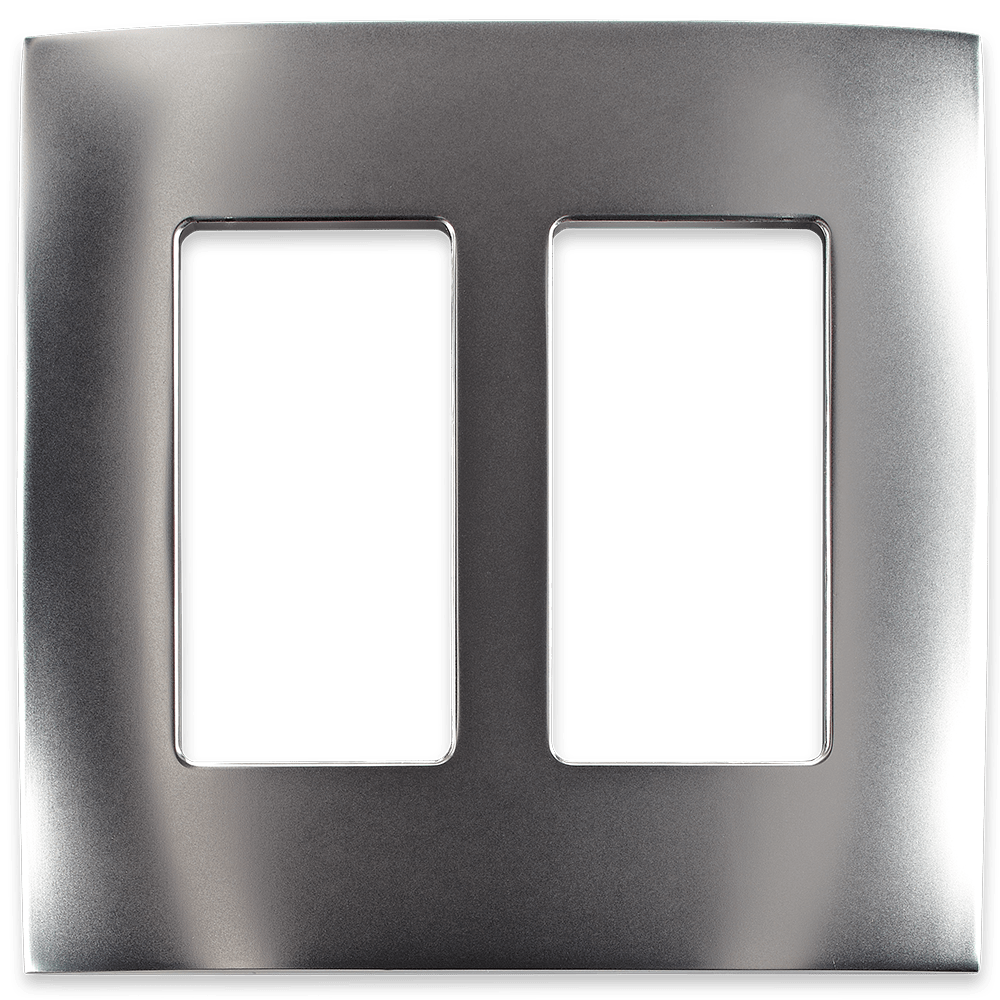 Control4® Faceplate, 2 Gang (Satin Nickel)