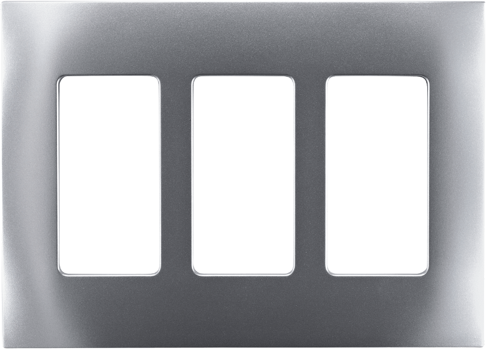 Control4® Faceplate, 3 Gang (Aluminum)