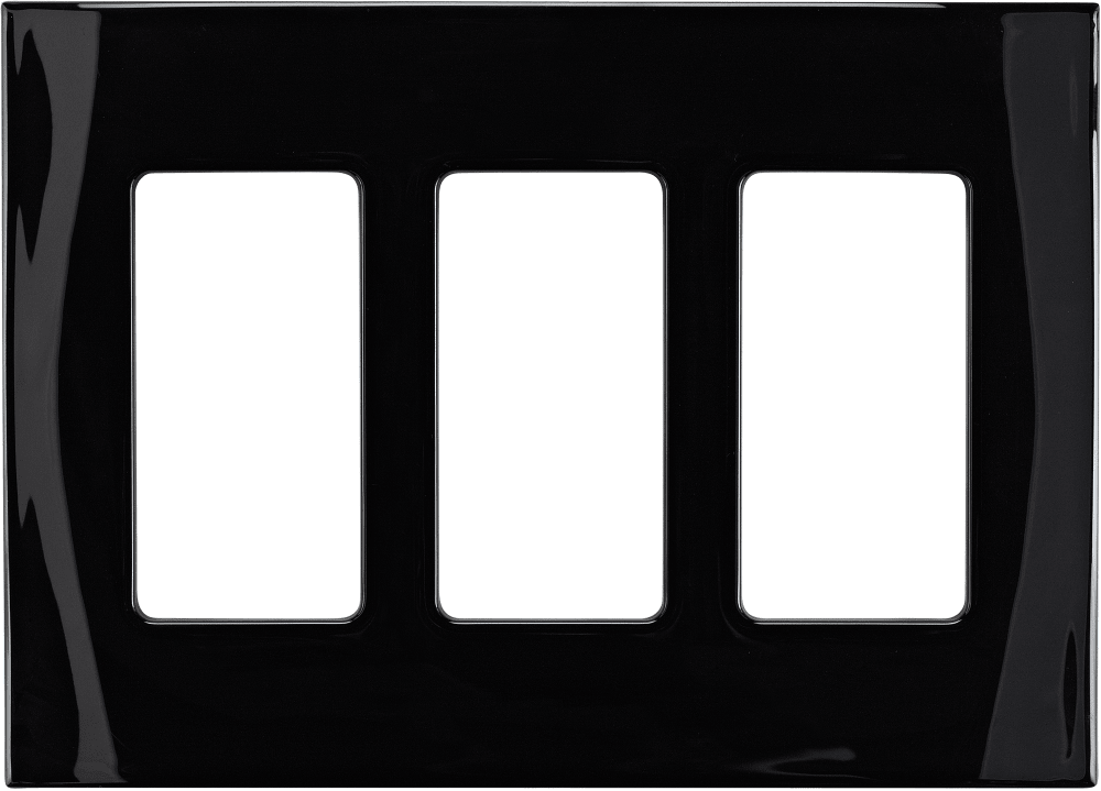 Control4® Faceplate, 3 Gang (Black)