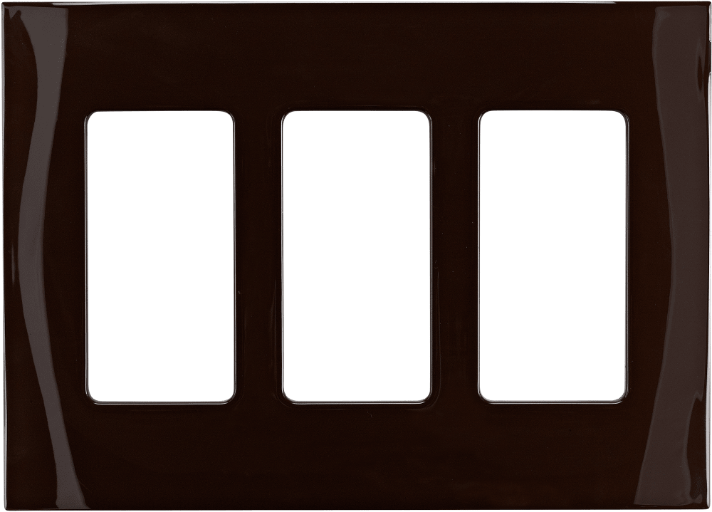Control4® Faceplate, 3 Gang (Brown)