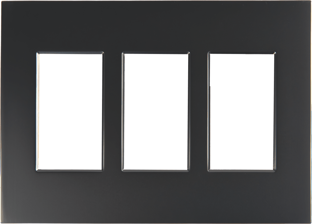 Control4® Faceplate, Contemporary, 3 Gang (Ash Gray)