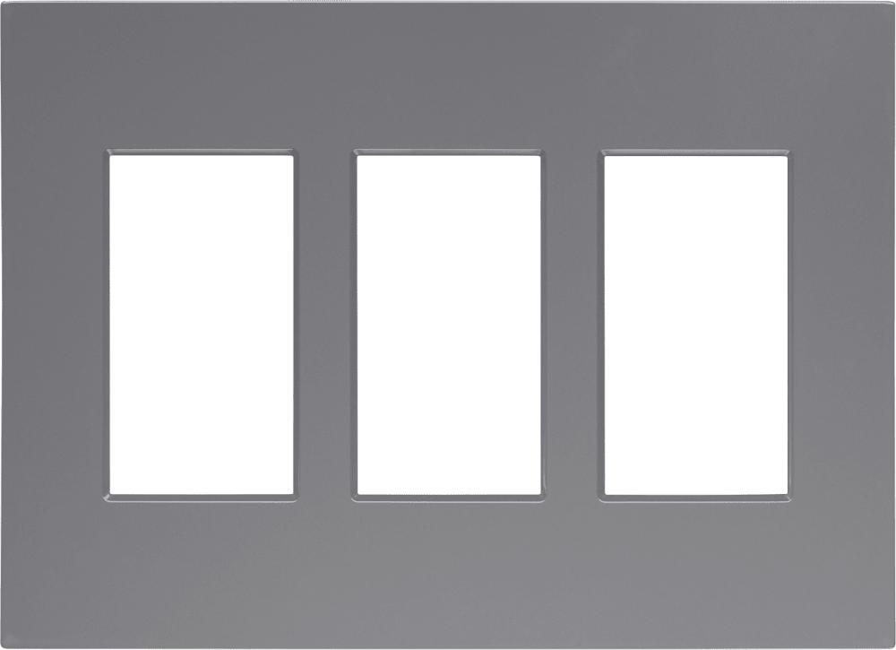 Control4® Faceplate, Contemporary, 3 Gang (Gray)