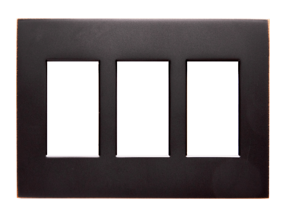 Control4® Faceplate, Contemporary, 3 Gang (Venetian Bronze)