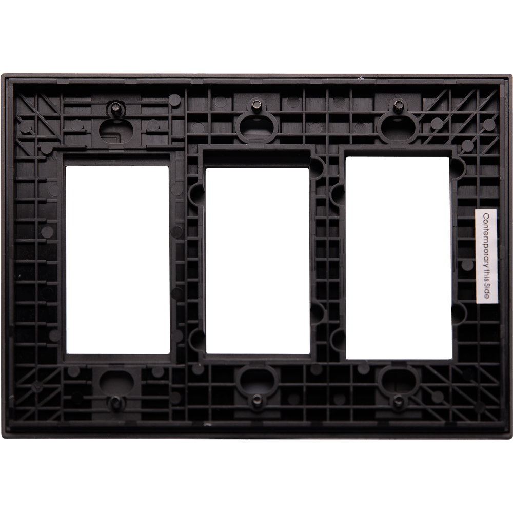 Control4® Contemporary 3 Gang Combo Faceplate (Biscuit)