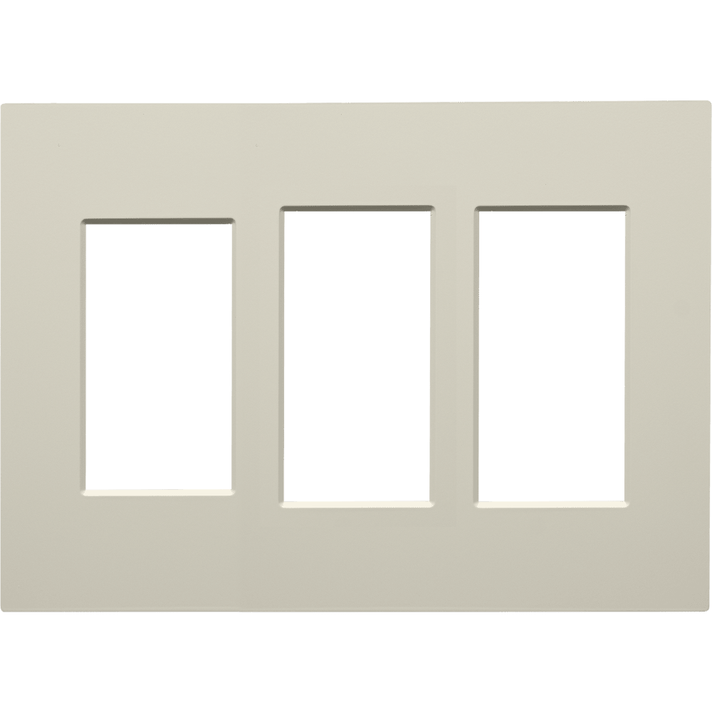 Control4® Contemporary 3 Gang Combo Faceplate (Biscuit)
