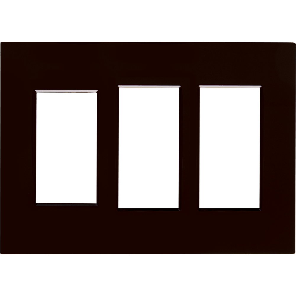 Control4® Contemporary 3 Gang Combo Faceplate (Brown)