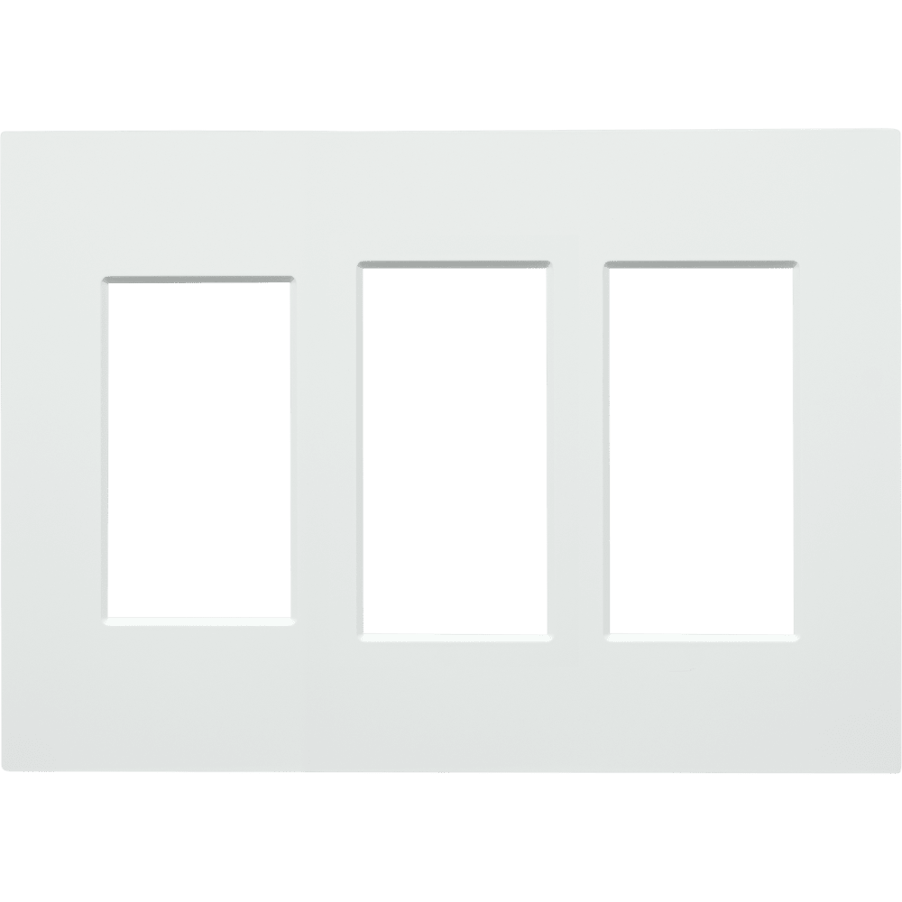 Control4® Contemporary 3 Gang Combo Faceplate (Snow White)