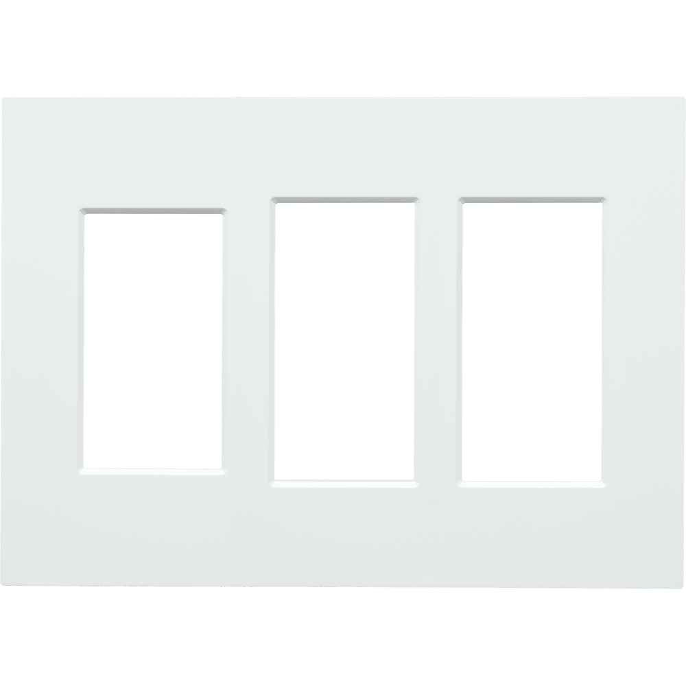 Control4® Contemporary 3 Gang Combo Faceplate(White)
