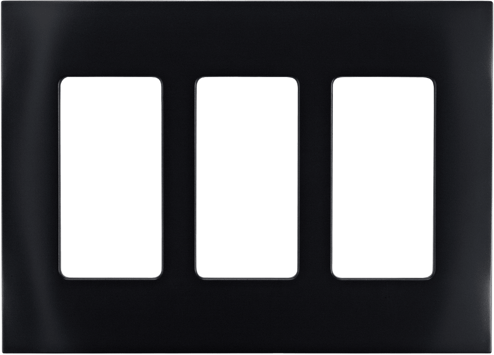 Control4® Faceplate, 3 Gang (Midnight Black)