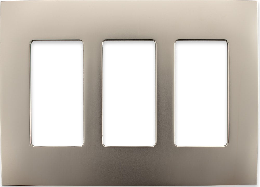 Control4® Faceplate, 3 Gang (Satin Nickel)