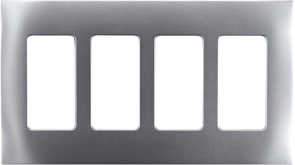 Control4® Faceplate, 4 Gang (Aluminum)