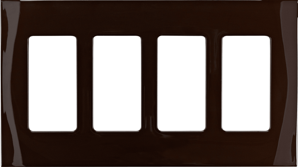 Control4® Faceplate, 4 Gang (Brown)
