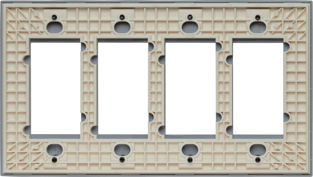 Control4® Faceplate, Contemporary, 4 Gang (Biscuit)