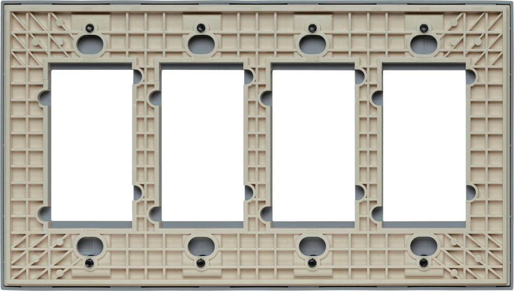 Control4® Faceplate, Contemporary, 4 Gang (Light Almond)