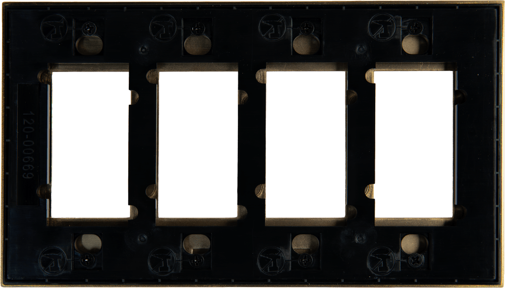 Control4® Faceplate, Contemporary, 4 Gang (Satin Bronze)