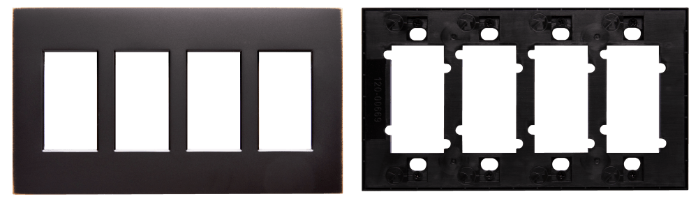 Control4® Faceplate, Contemporary, 4 Gang (Venetian Bronze)