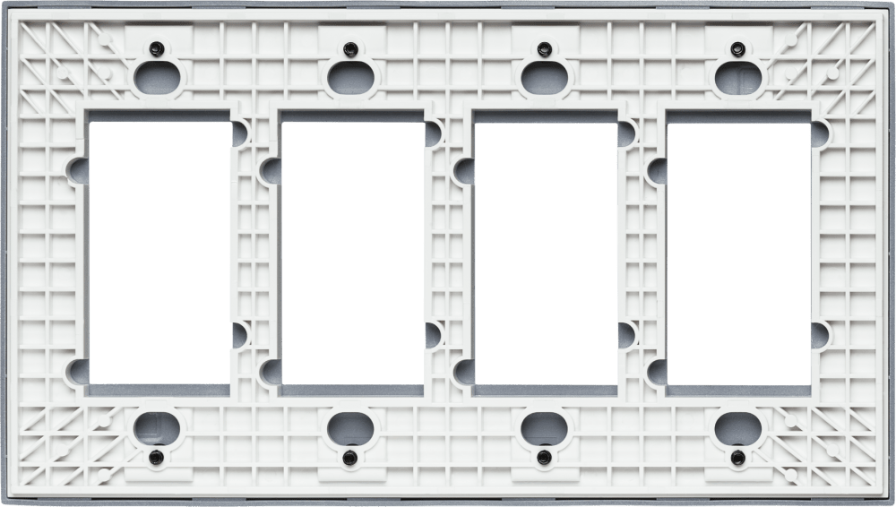 Control4® Faceplate, Contemporary, 4 Gang (White)