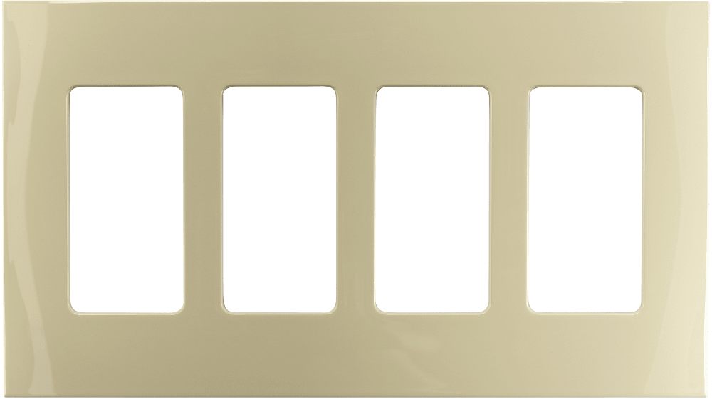 Control4® Faceplate, 4 Gang (Ivory)