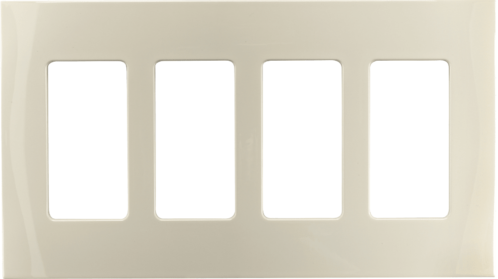 Control4® Faceplate, 4 Gang (Light Almond)
