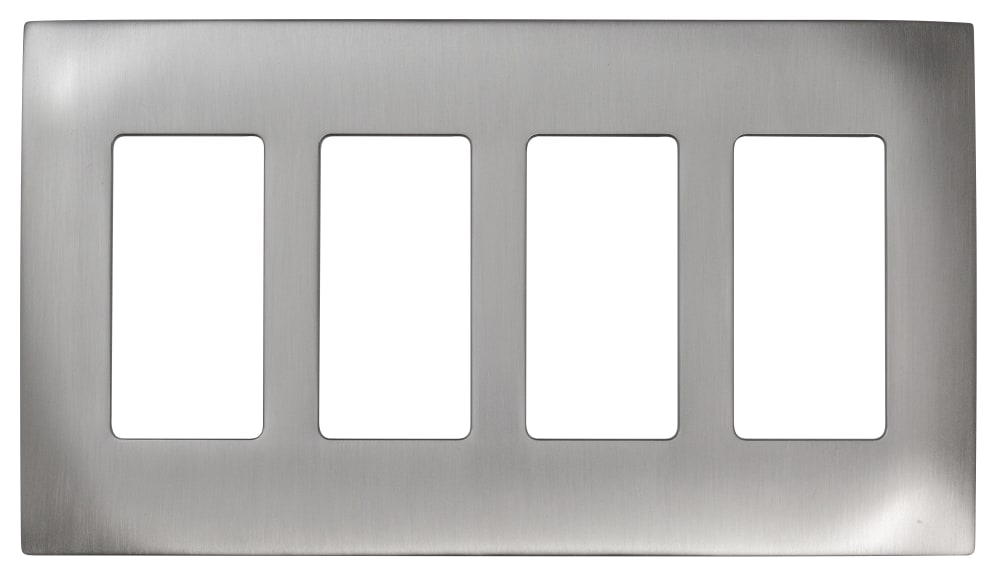 Control4® Faceplate, 4 Gang (Matte Stainless)