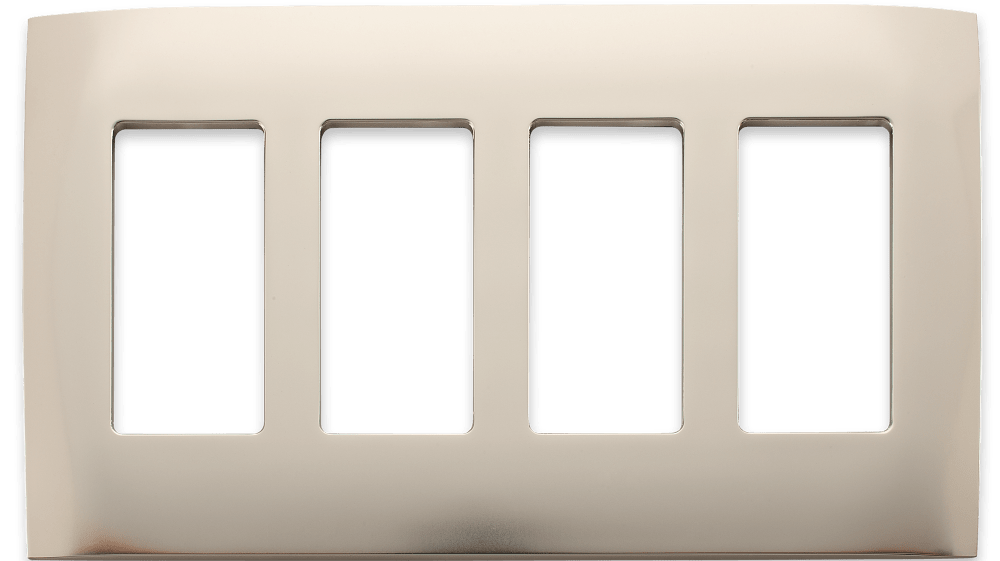 Control4® Faceplate, 4 Gang (Satin Nickel)