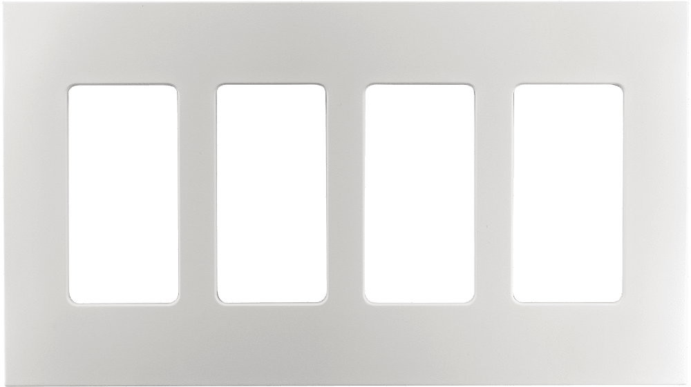 Control4® Faceplate, 4 Gang (Snow White)