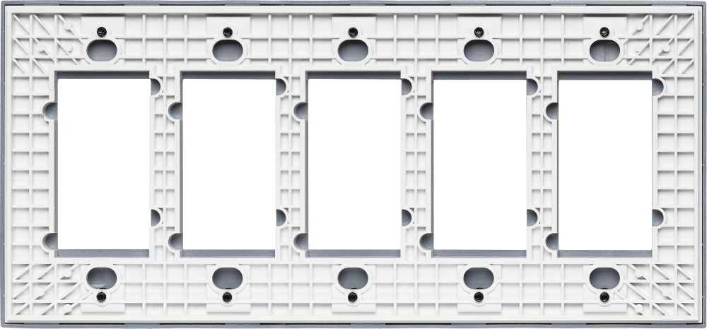 Control4® Faceplate, Contemporary, 5 Gang (White)