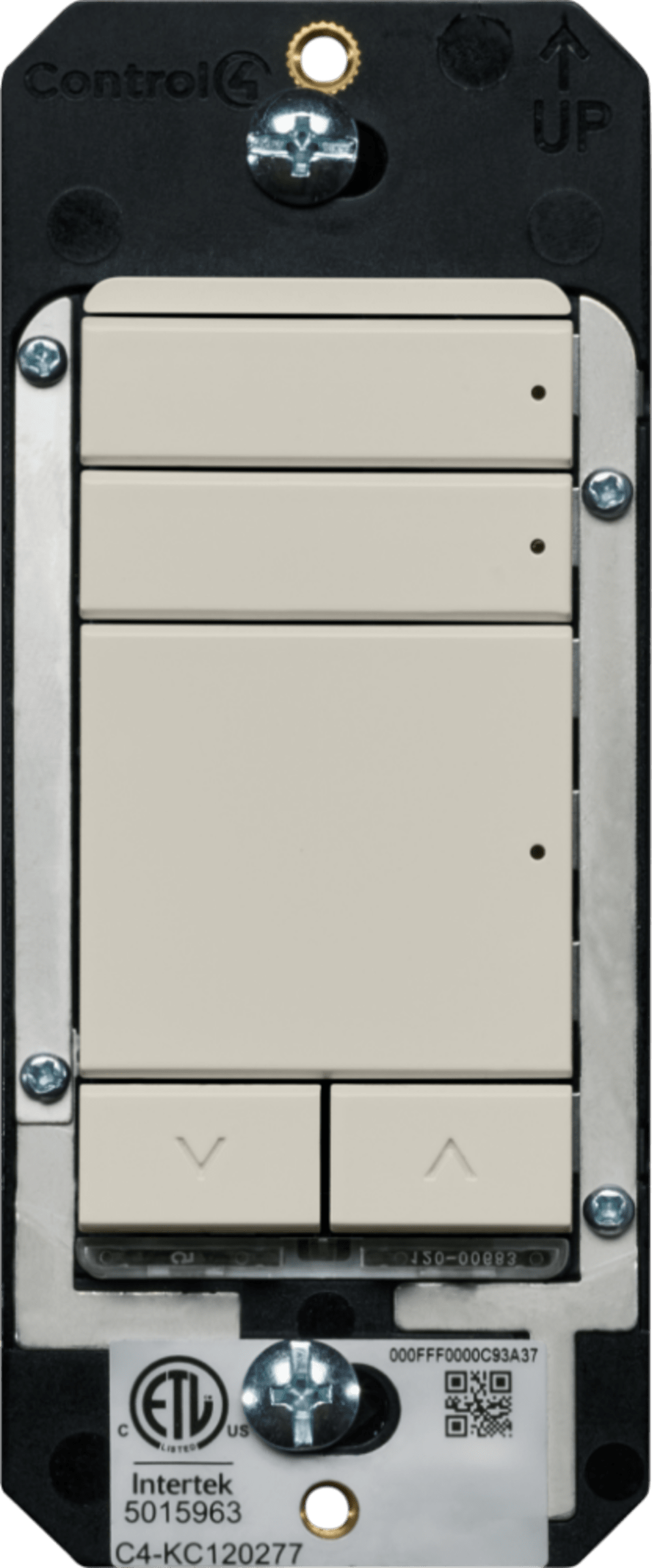 Control4® Configurable Keypad, Contemporary, 120V/277V (Biscuit)