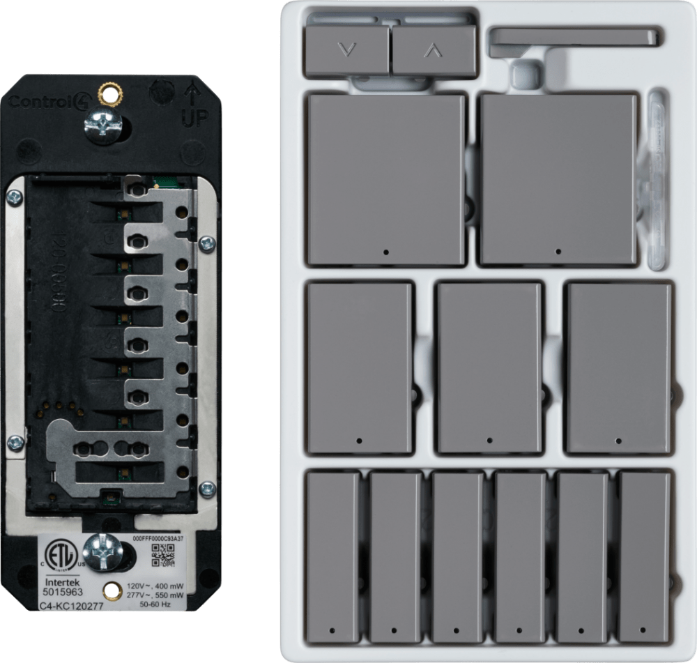 Control4® Configurable Keypad, Contemporary, 120V/277V (Gray)