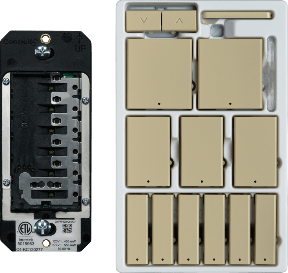 Control4® Configurable Keypad, Contemporary, 120V/277V (Ivory)