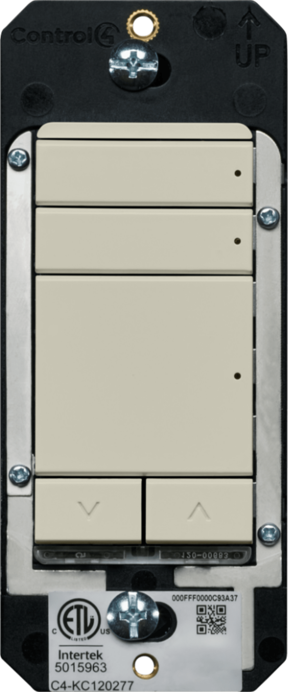 Control4® Configurable Keypad, Contemporary, 120V/277V (Light Almond)