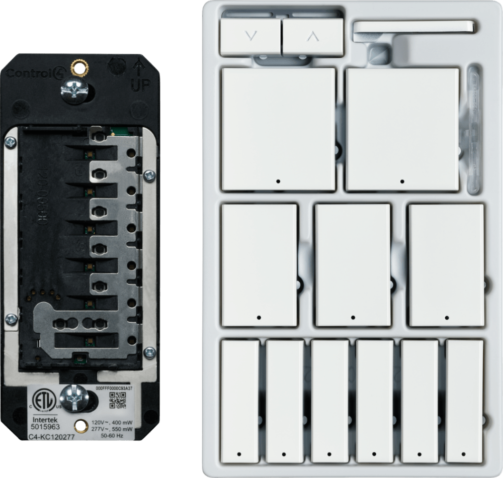 Control4® Configurable Keypad, Contemporary, 120V/277V (White)