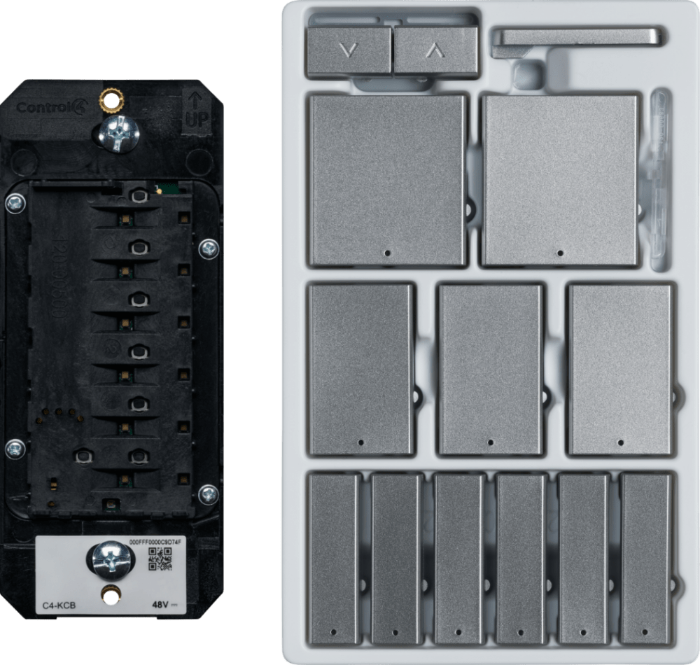 Control4® Wired Keypad, Contemporary (Aluminum)