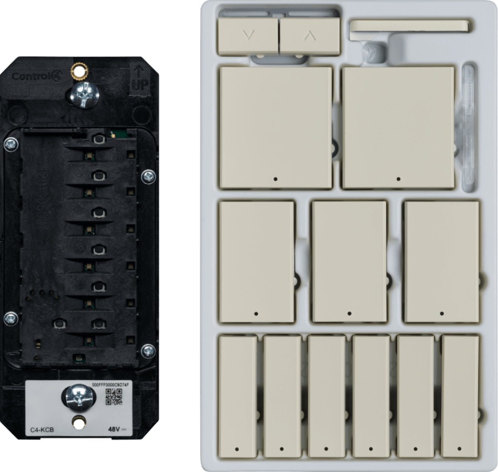 Control4® Wired Keypad, Contemporary (Biscuit)