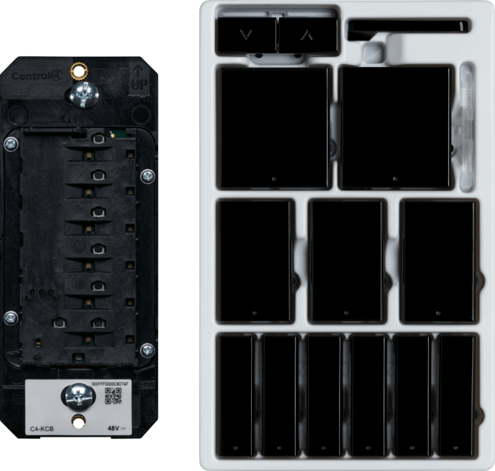 Control4® Wired Keypad, Contemporary (Black)