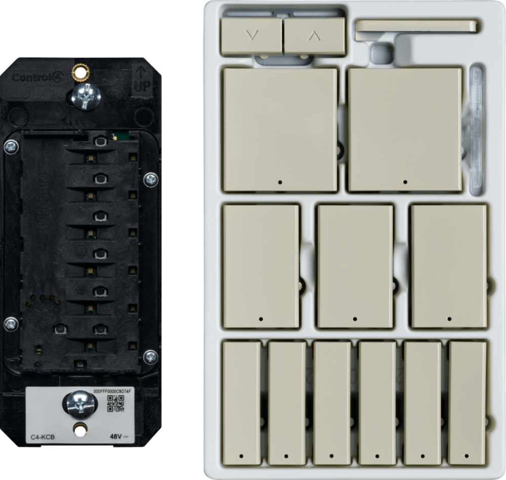 Control4® Wired Keypad, Contemporary (Light Almond)