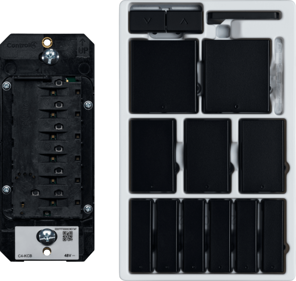 Control4® Wired Keypad, Contemporary (Midnight Black)