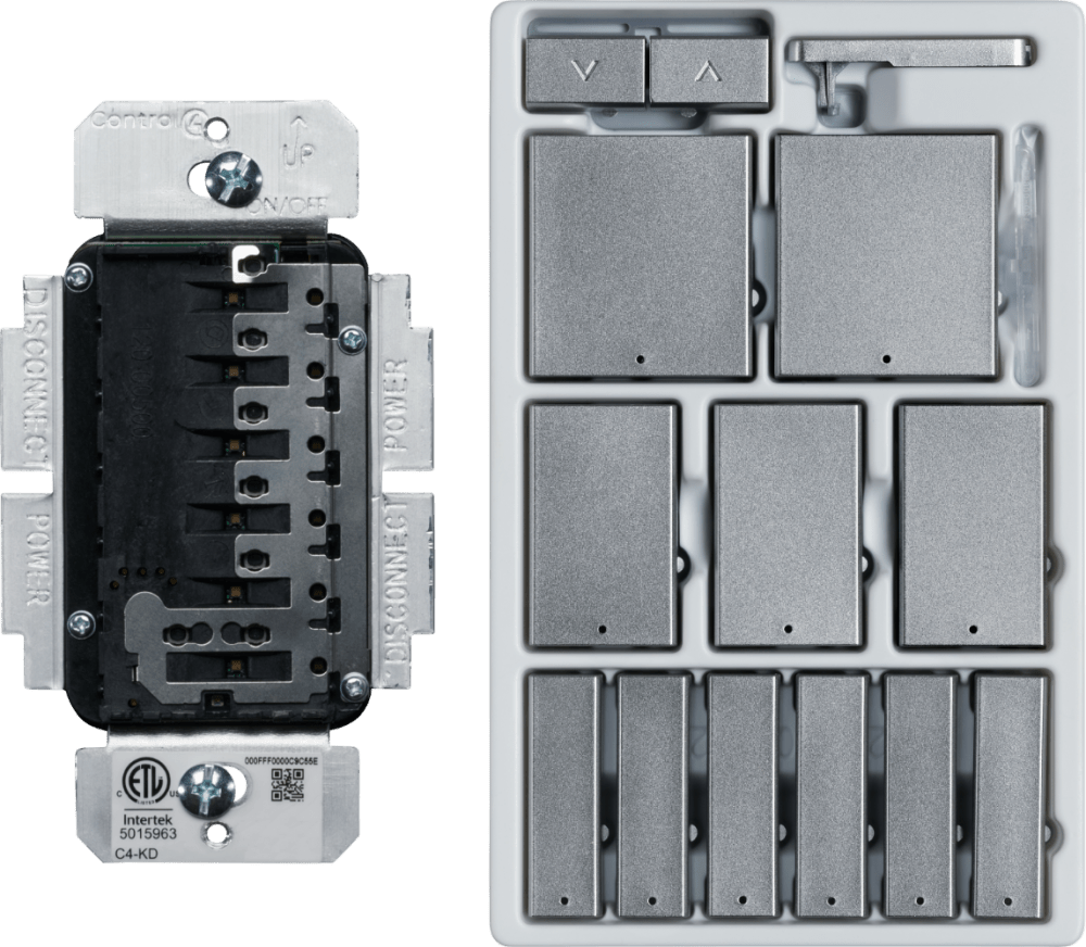 Control4® Keypad Dimmer, Contemporary, 277V (Aluminum)